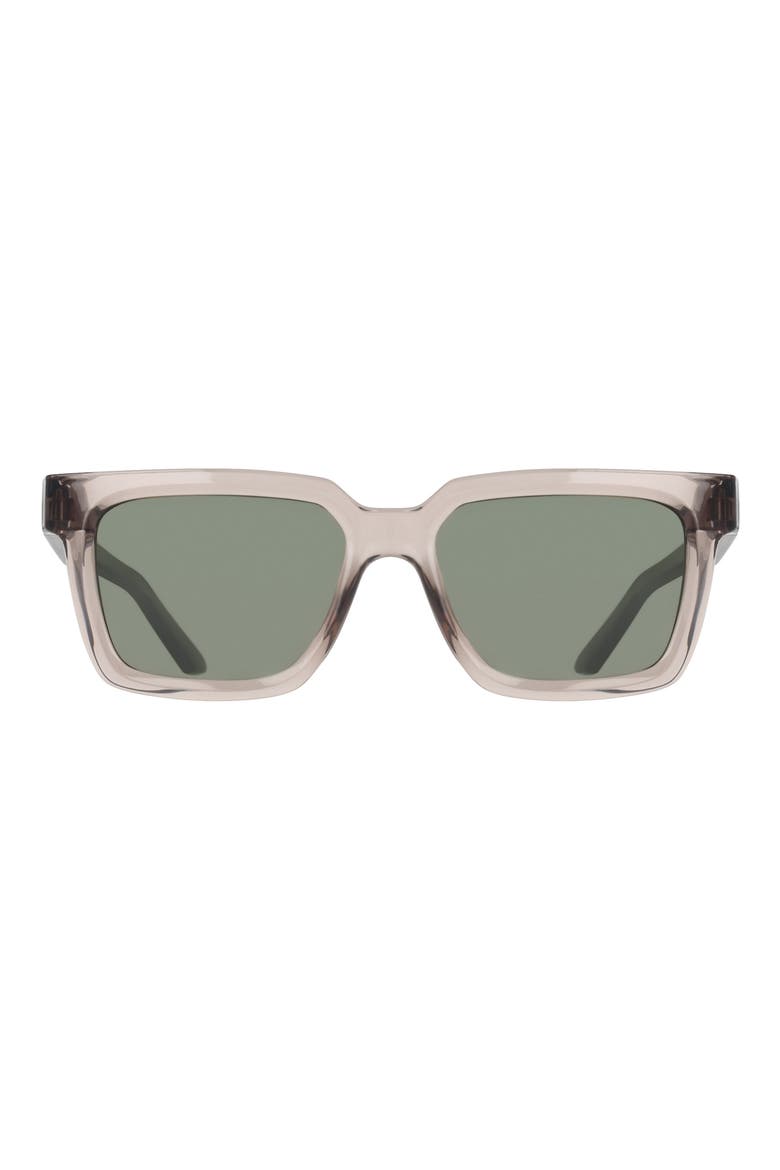 Tide Cosmic 53mm Square Sunglasses, Main, color, COLLEGE GREY / GREEN