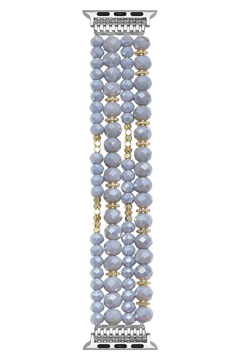 Demi Purple Beaded Apple Watch® Watchband, Main, color, PURPLE