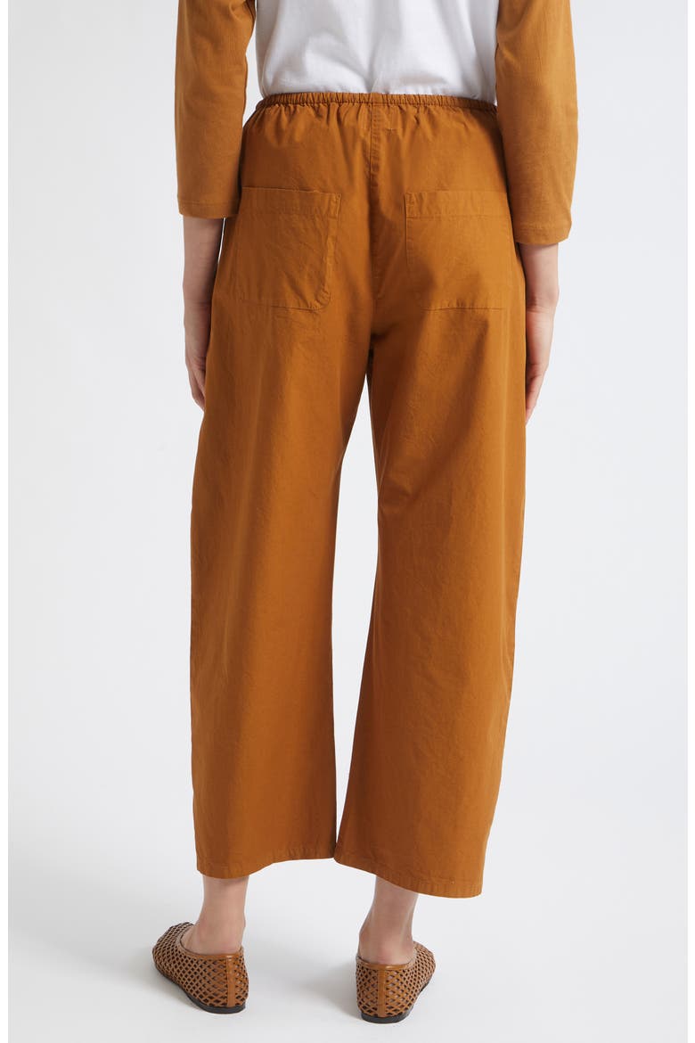 Kyoto Cotton Drawstring Utility Crop Pants, Alternate, color, COPPER