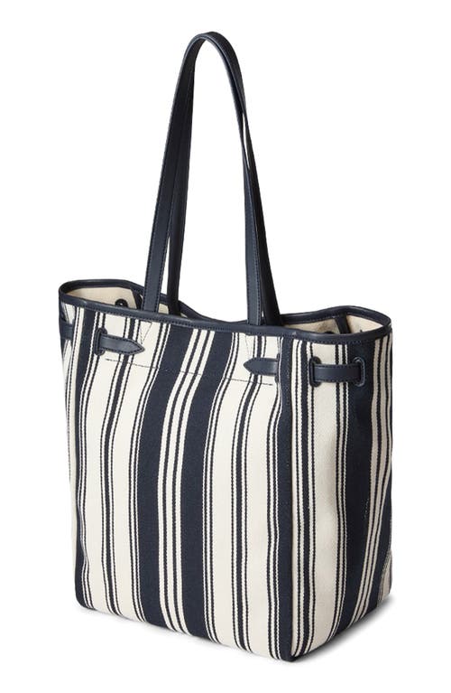 Veronica Beard Stripe Canvas Dash Tote