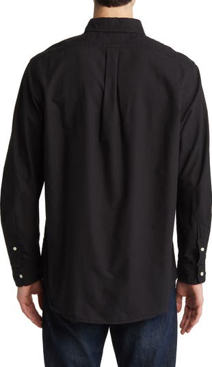 Long Sleeve Cotton Oxford Button-Down Shirt
