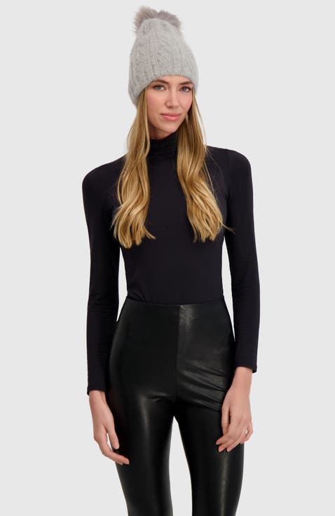 Beanie With Fur-Free Fox (Faux Fur) Pompom