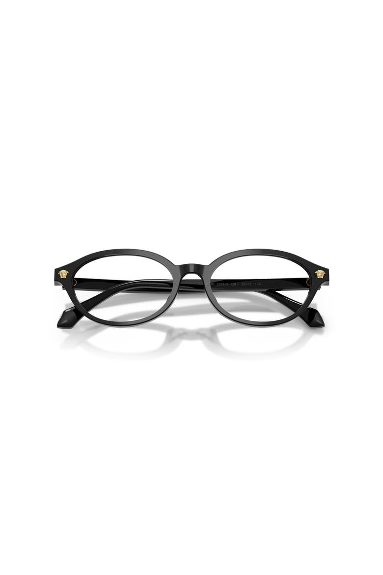 53mm Oval optical glasses, Alternate, color, Black