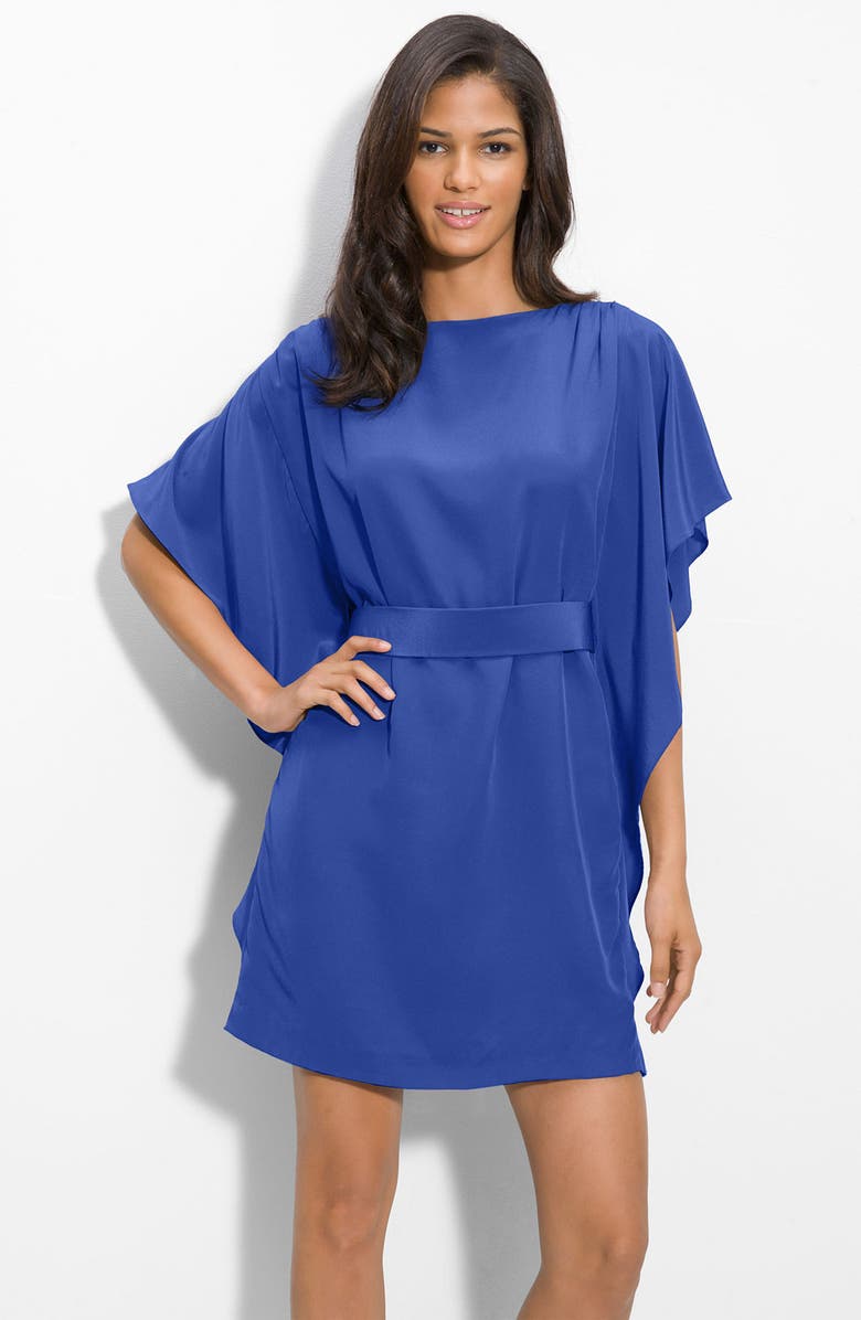 Suzi Chin for Maggy Boutique Tie Waist Silk Dress, Main, color,