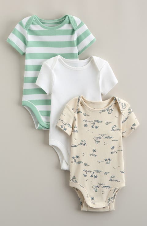 Grow With Me 3-Pack Assorted Bodysuits (Baby)
