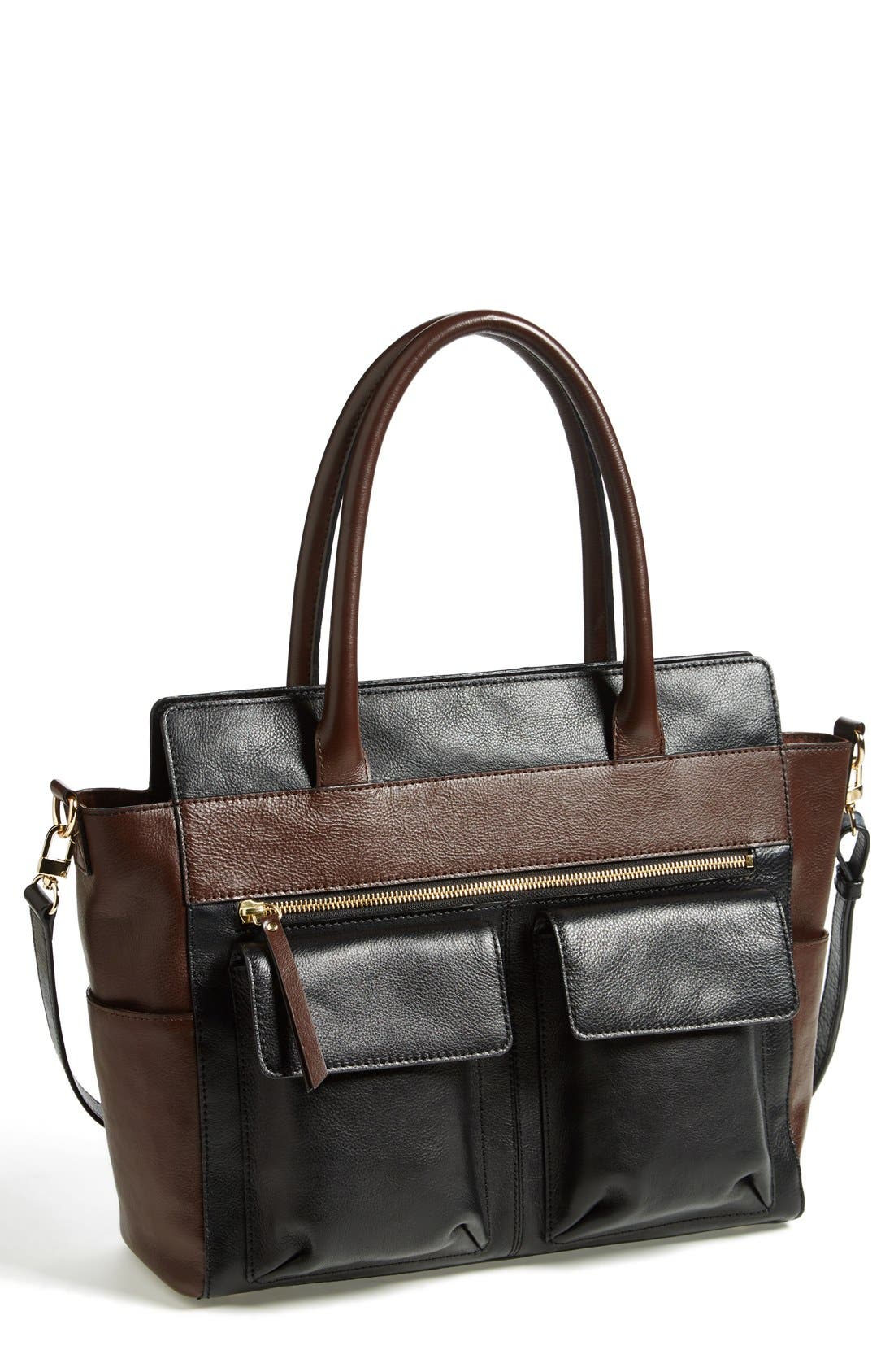 Halogen® Flap Pocket Convertible Satchel (Women) | Nordstrom