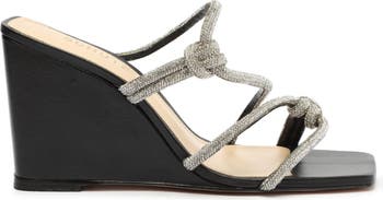 Lauryn Crystal Strappy Wedge Sandal