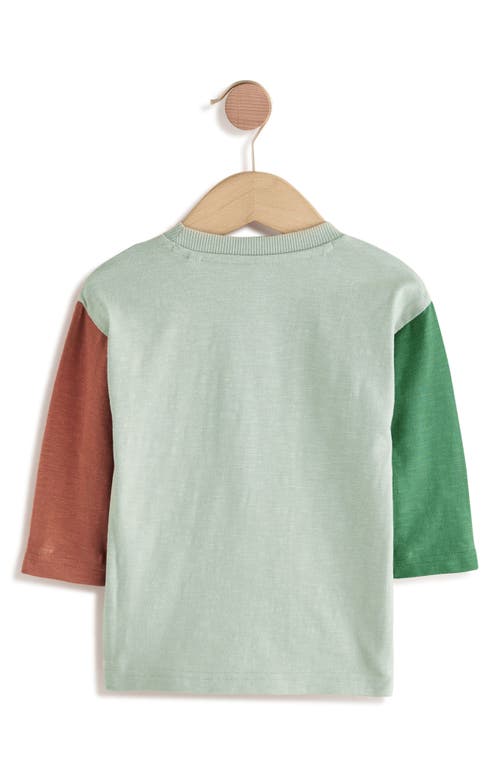 Next Kids' 3d Critter Baseball Sleeve T-shirt In Green