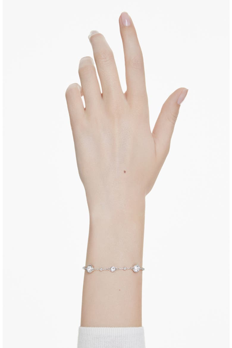 Imber Crystal Station Bracelet, Alternate, color, SILVER