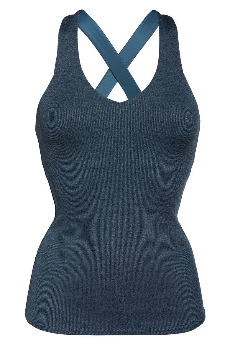 Elevate Rib Tank, Alternate, color, DEEP JADE HEATHER