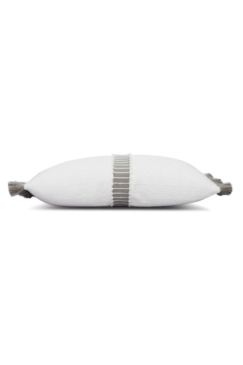 Deluxe Boucle Textured Indoor & Outdoor Woven Accent Pillow, Alternate, color, Cloud