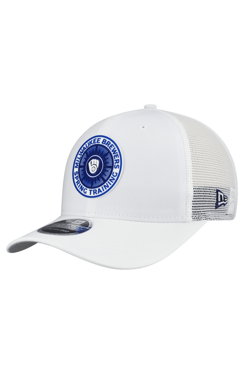 New Era Men's New Era  White Milwaukee Brewers 2026 Spring Training Fan Pack 9SEVENTY Adjustable Trucker Hat, Main, color, White