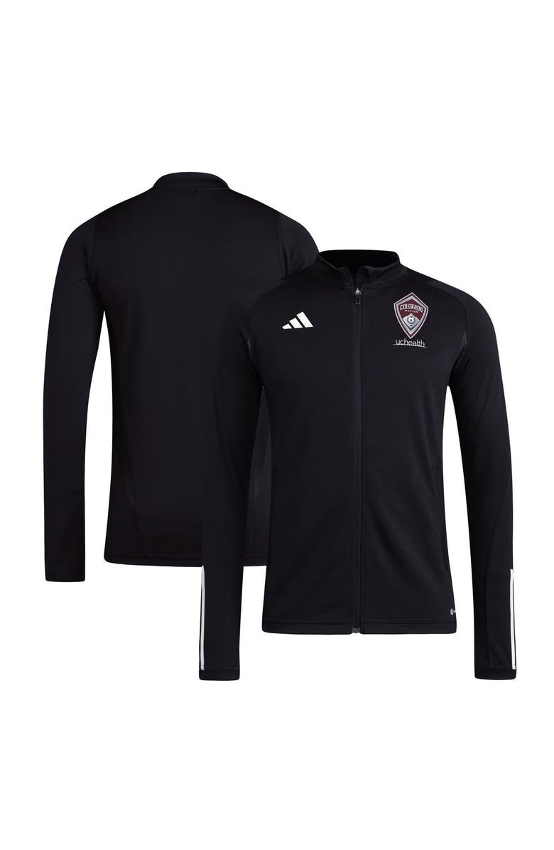 adidas Men's adidas Black Colorado Rapids 2024 On-Field AEROREADY Full-Zip Training Top, Alternate, color, Black