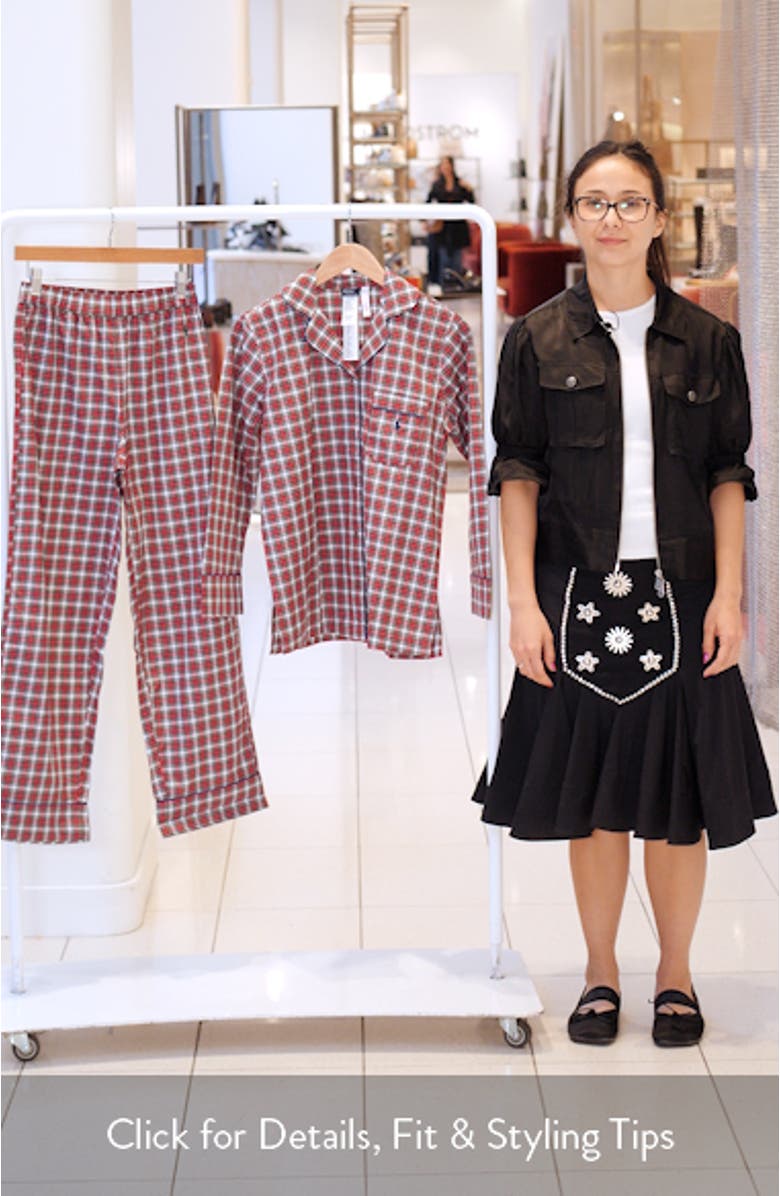 Madison Plaid Cotton Pajamas, sales video thumbnail