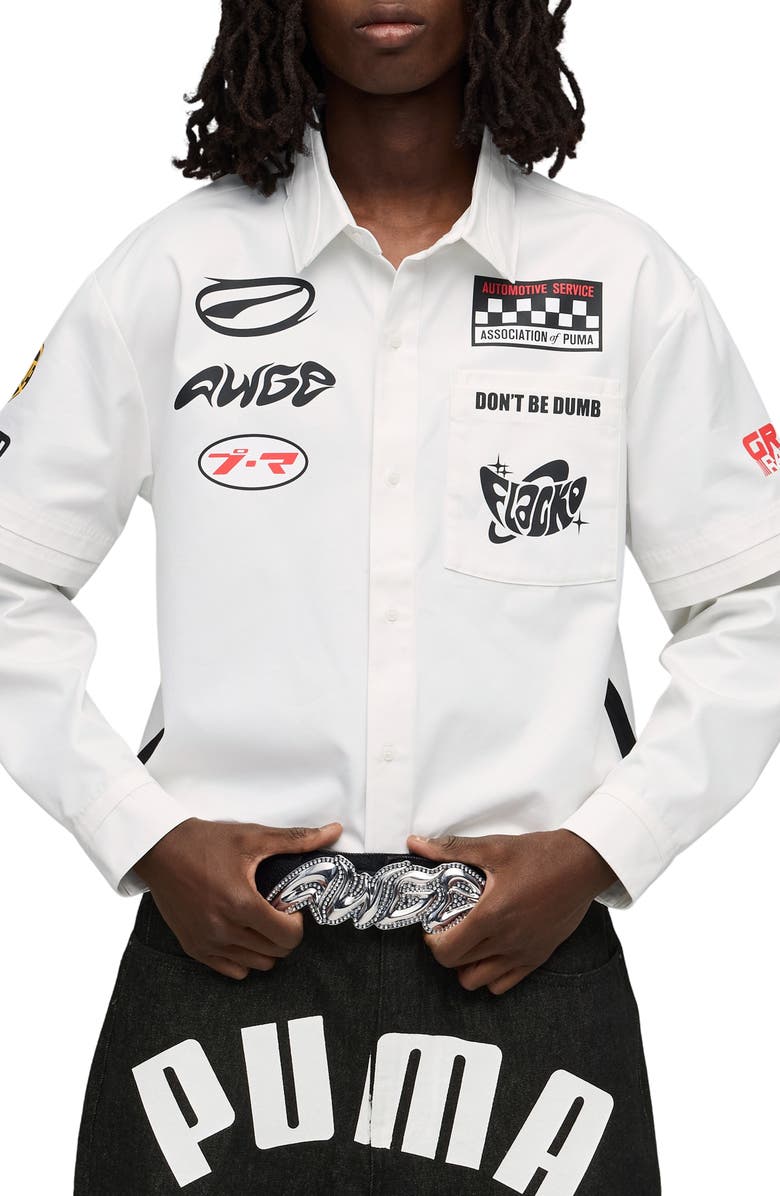 PUMA x A$AP Rocky AWGE Crystal Embellished Belt, Alternate, color, 