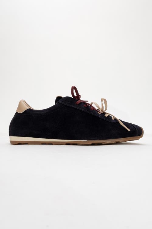 Forever & Always Shoes Crea Leather Sneakers In Dark Blue Leather