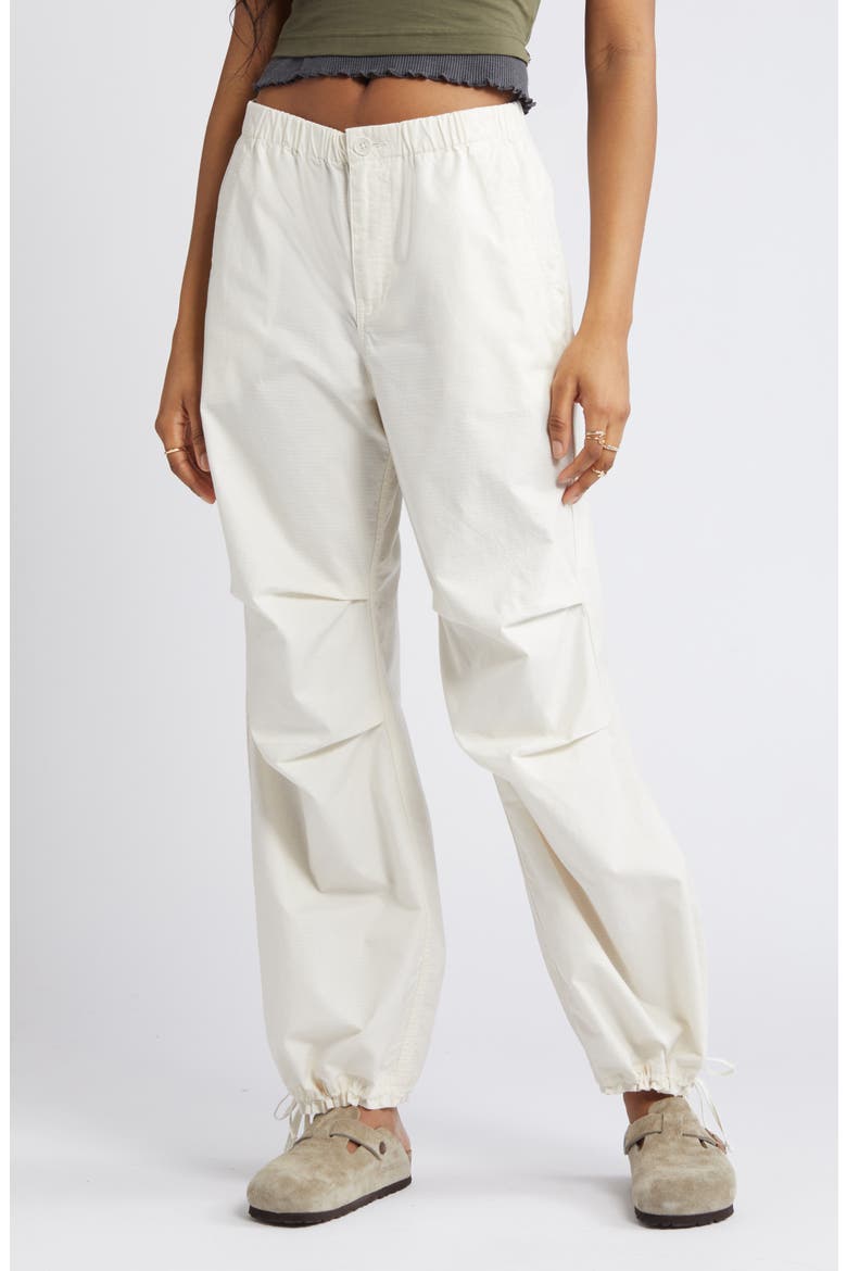 Ripstop Parachute Pants, Alternate, color, WHITE WHISPER