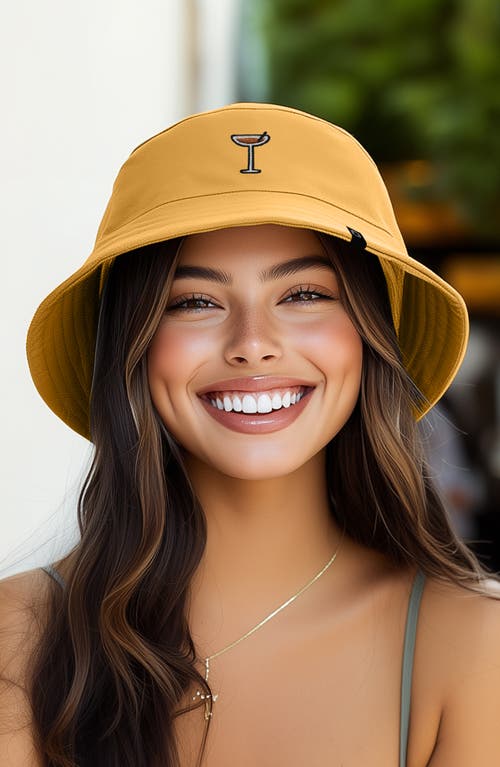 Dalix Espresso Martini Bucket Hat In Golden Cream