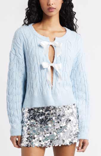 BP. Cable Bow Tie Cardigan