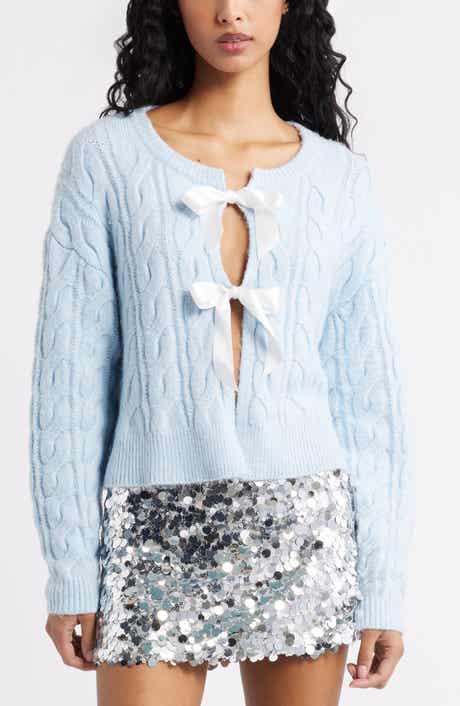 BP. Cable Bow Tie Cardigan