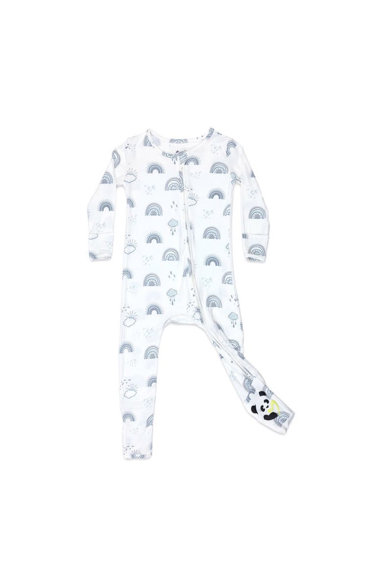 Bellabu Bear Baby Grey Rainbows Convertible Footie, Main, color, Grey Rainbows