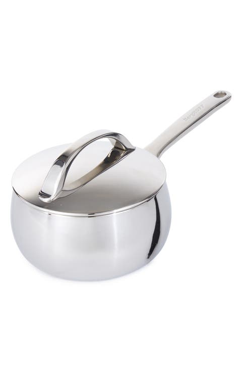 Stellar Belly Tri-Ply Stainless Steel Saucepan & Lid