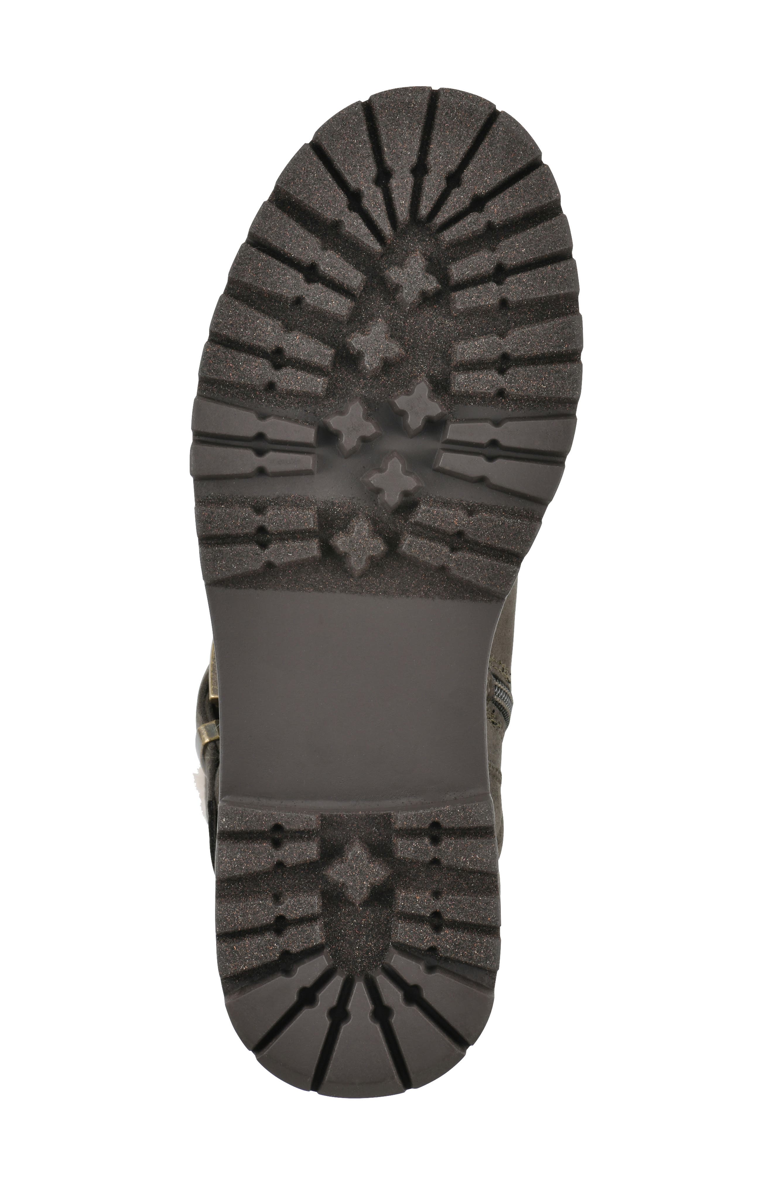 CLIFFS BY WHITE MOUNTAIN Marvin Faux Fur Lined Bootie, Alternate, color, Olive/ Fabric