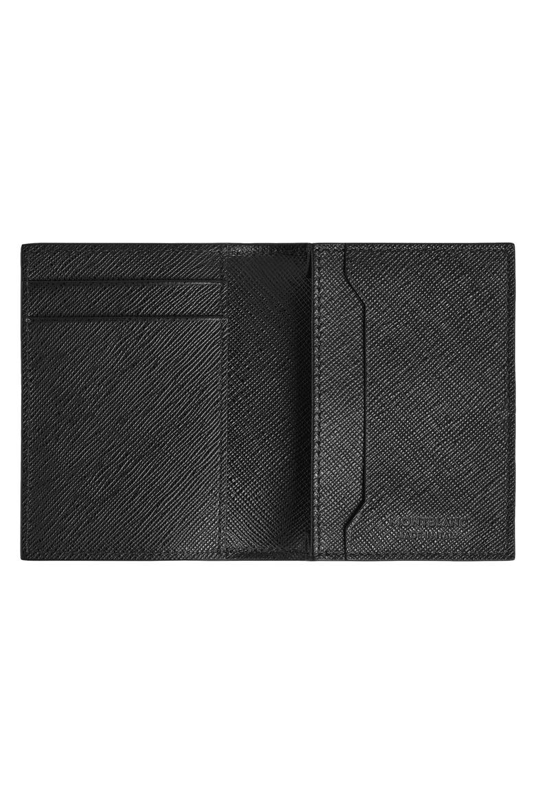 Sartorial Leather Bifold Card Holder, Alternate, color, TWEED BLUE