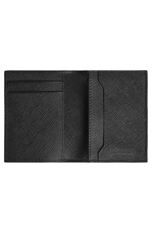 Montblanc Sartorial Leather Bifold Card Holder In Black