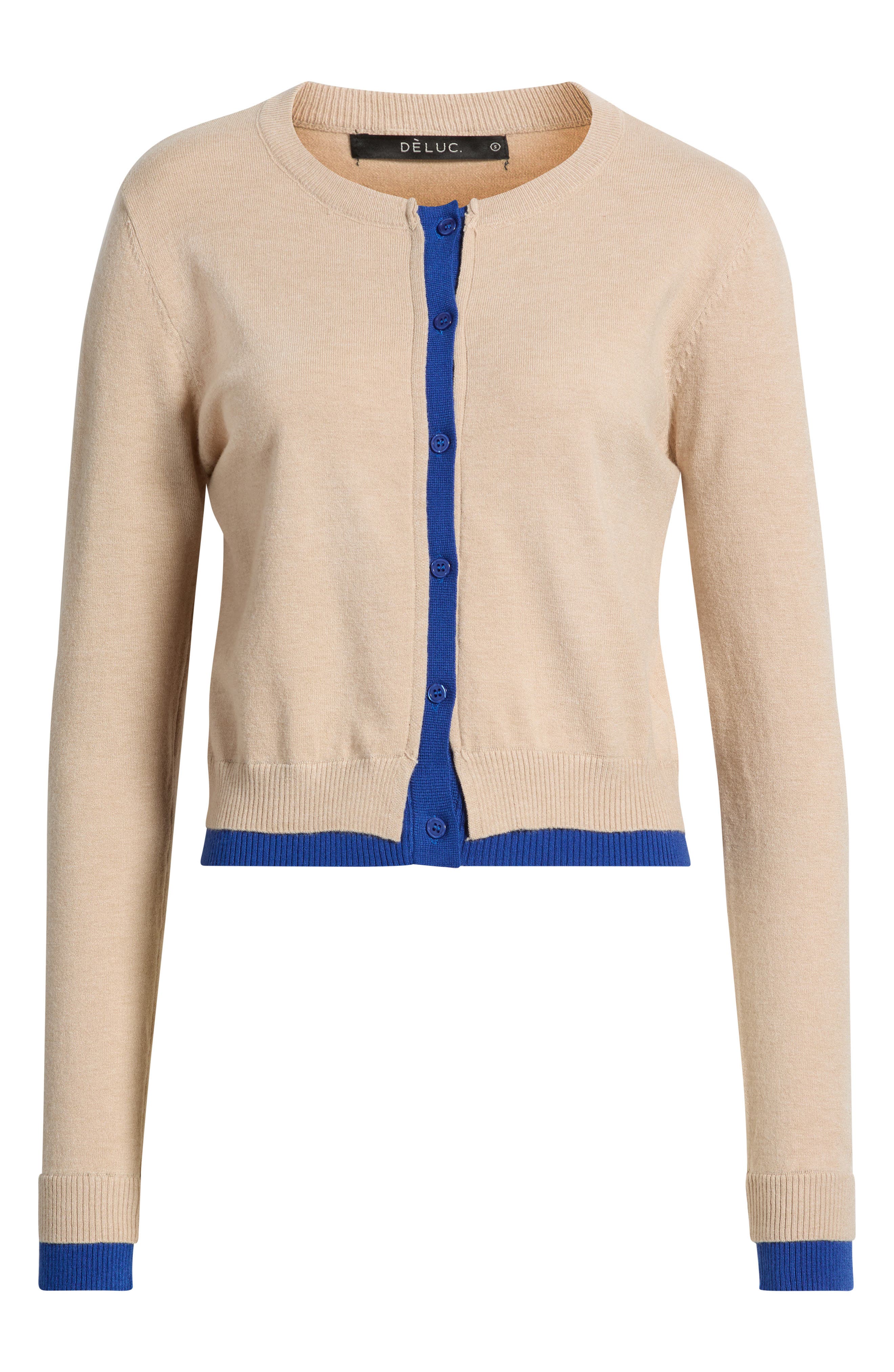 selected GREIGE WITH ELECTRIC BLUE