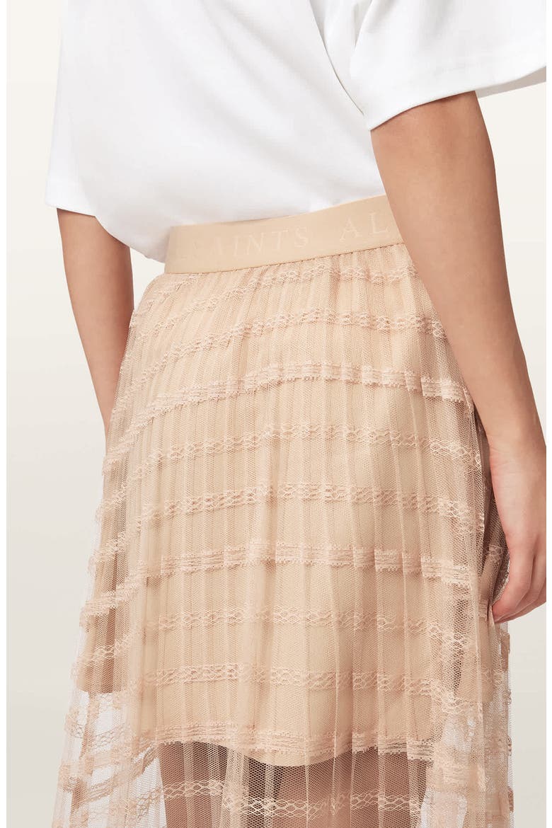Celia Tiered Midi Skirt, Alternate, color, BLUSH PINK