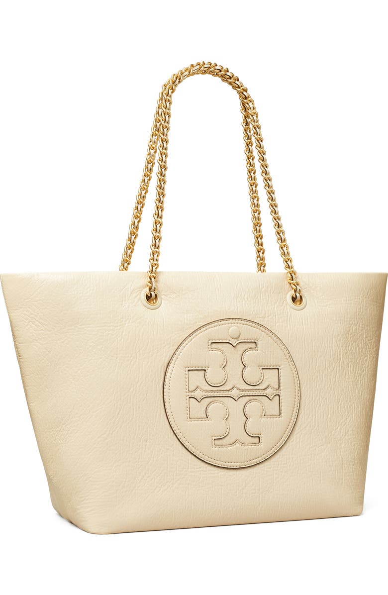 Tory Burch Ella Chain Crinkle Leather Tote, Alternate, color,