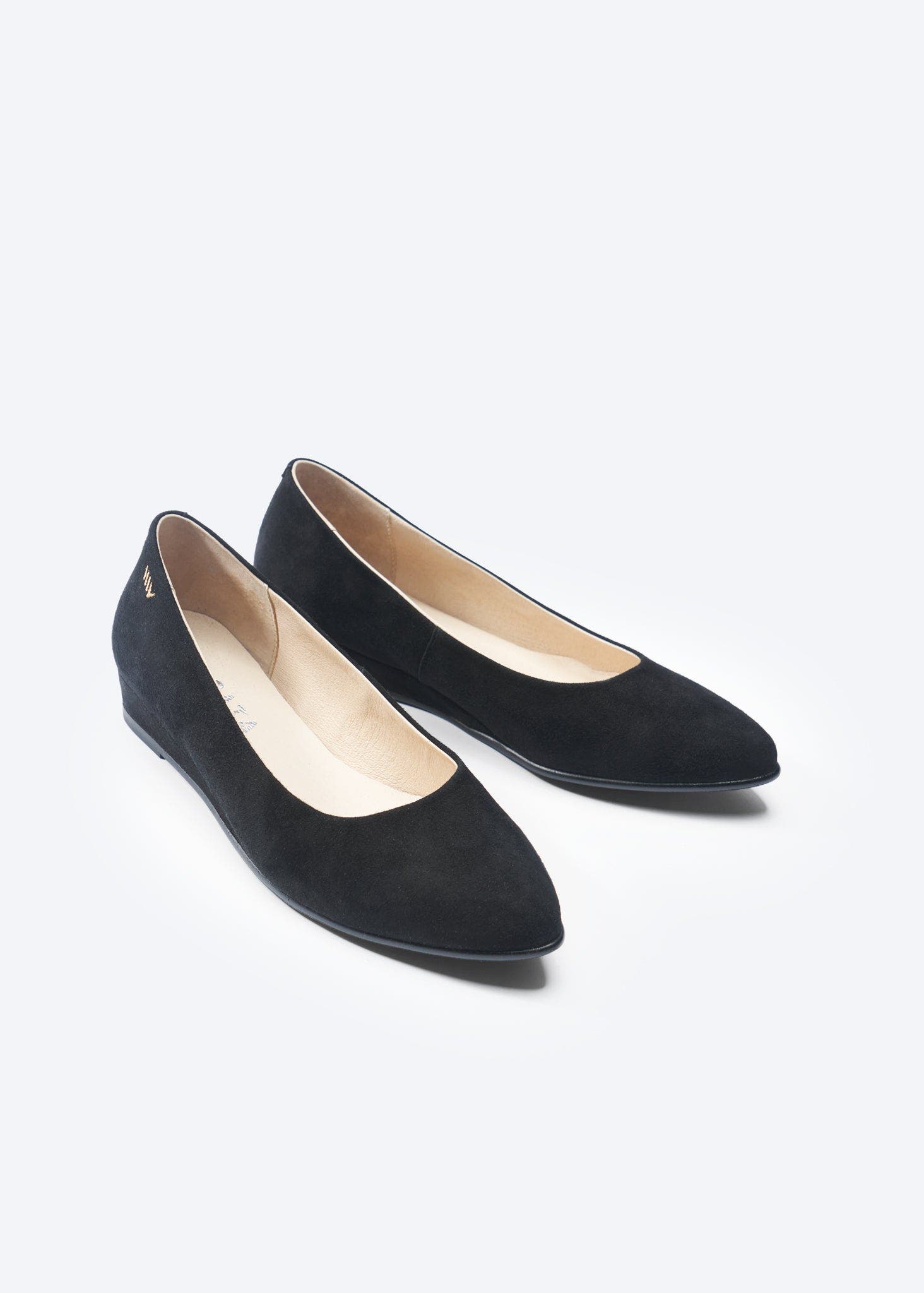 VISCATA Roma Suede Flats, Alternate, color, Black