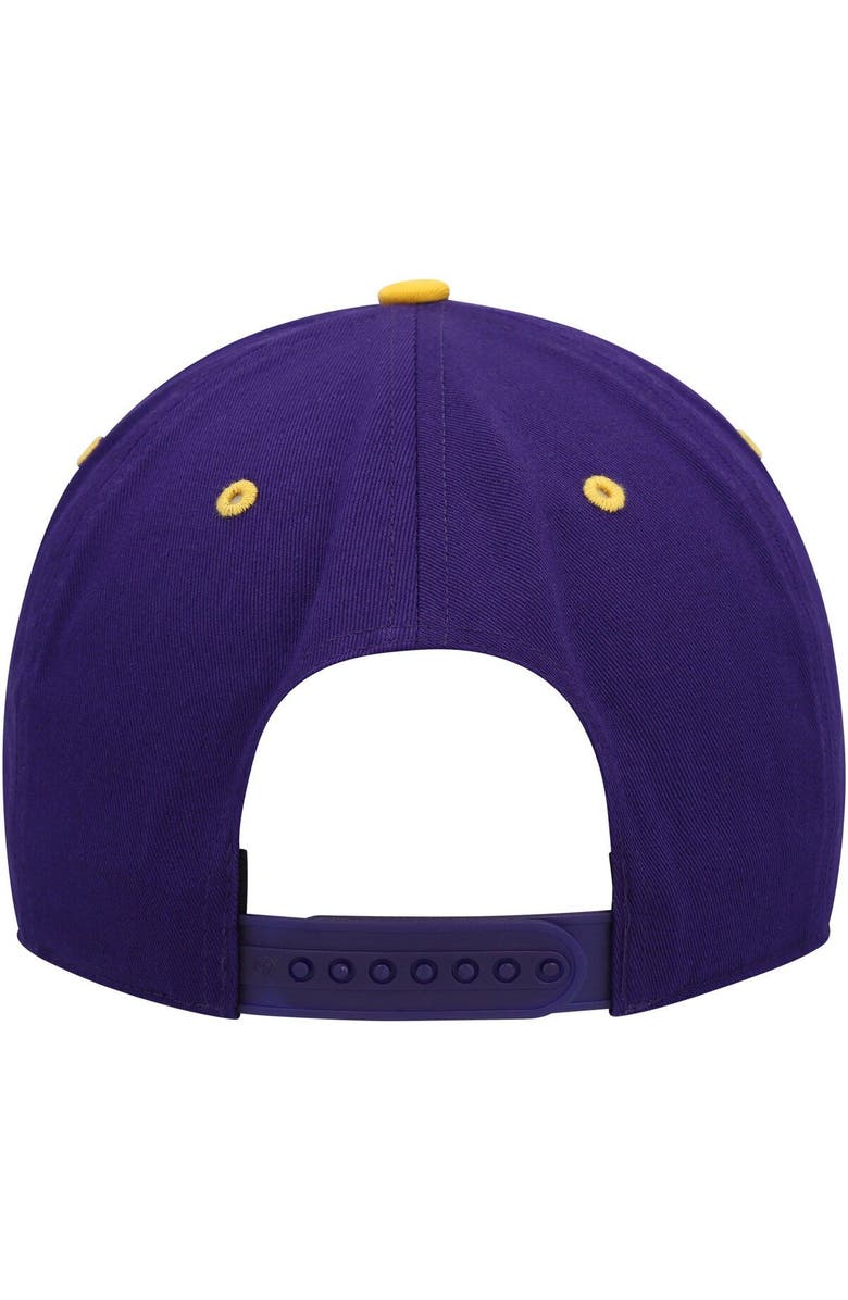 '47 Men's '47 Purple/Gold Los Angeles Lakers Super Hitch Adjustable Hat, Alternate, color, 