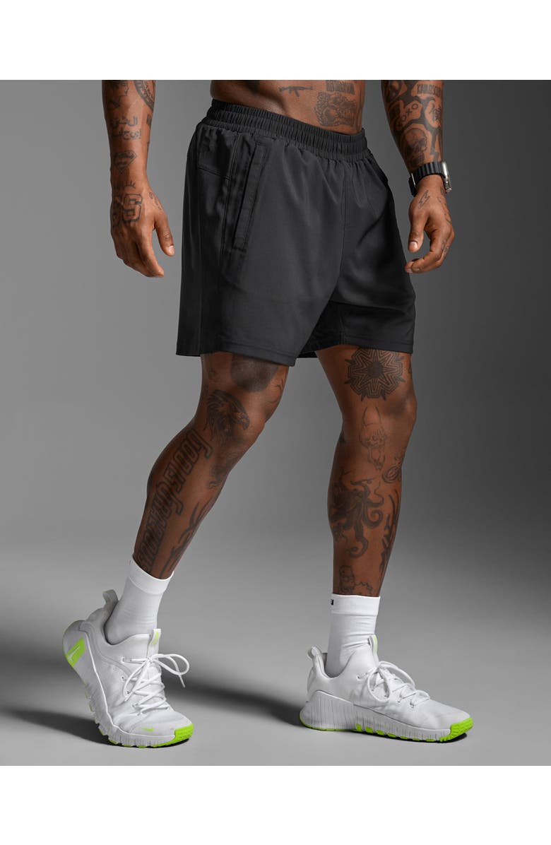 2XU Motion 5 Inch Shorts, Main, color, Black/Black