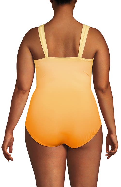 Shop Lands' End Slender Suit Grecian Low Leg One Piece Swimsuit