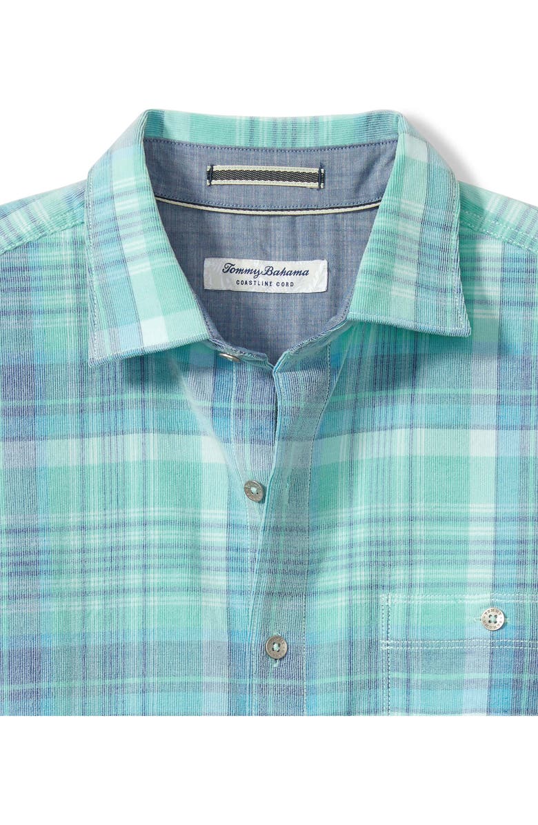 Tommy Bahama Coastline Tranquil Check Cotton Corduroy Button-Up Shirt, Alternate, color,