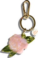 Solar Eclipse Rose Charm Key Chain
