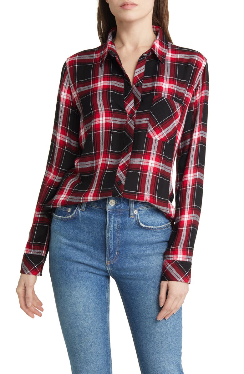 Rails Hunter Plaid Button-Up Shirt, Main, color,