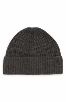 Knit Merino Wool & Cashmere Beanie Hat