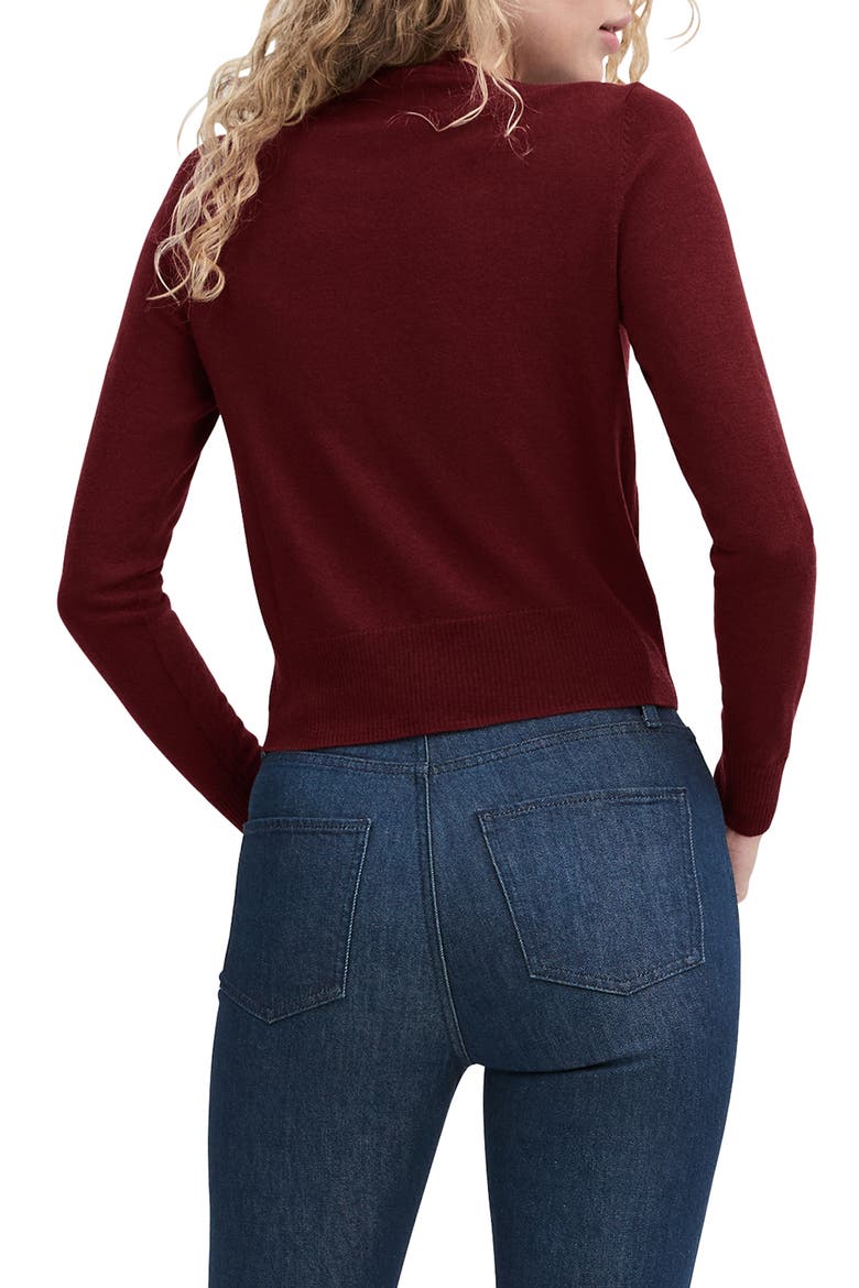 The Take a Bow Cardigan, Alternate, color, VINO