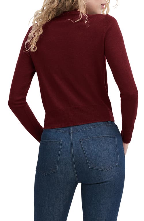 Favorite Daughter The Take A Bow Cardigan In Burgundy