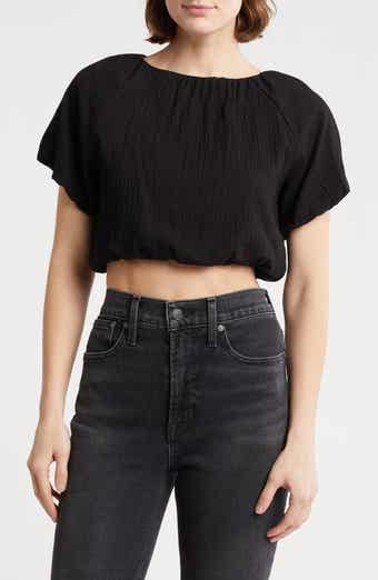 Love By Design Anna Bubble Hem Crop Top