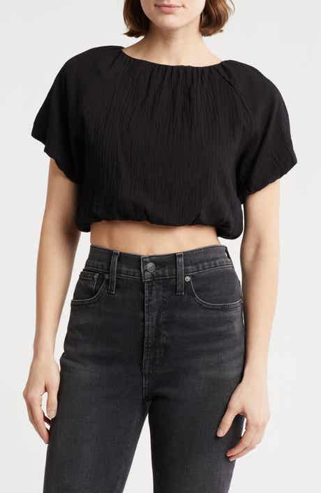 Love By Design Anna Bubble Hem Crop Top