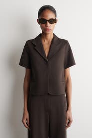 COS Twill-jersey Short-sleeved Blazer