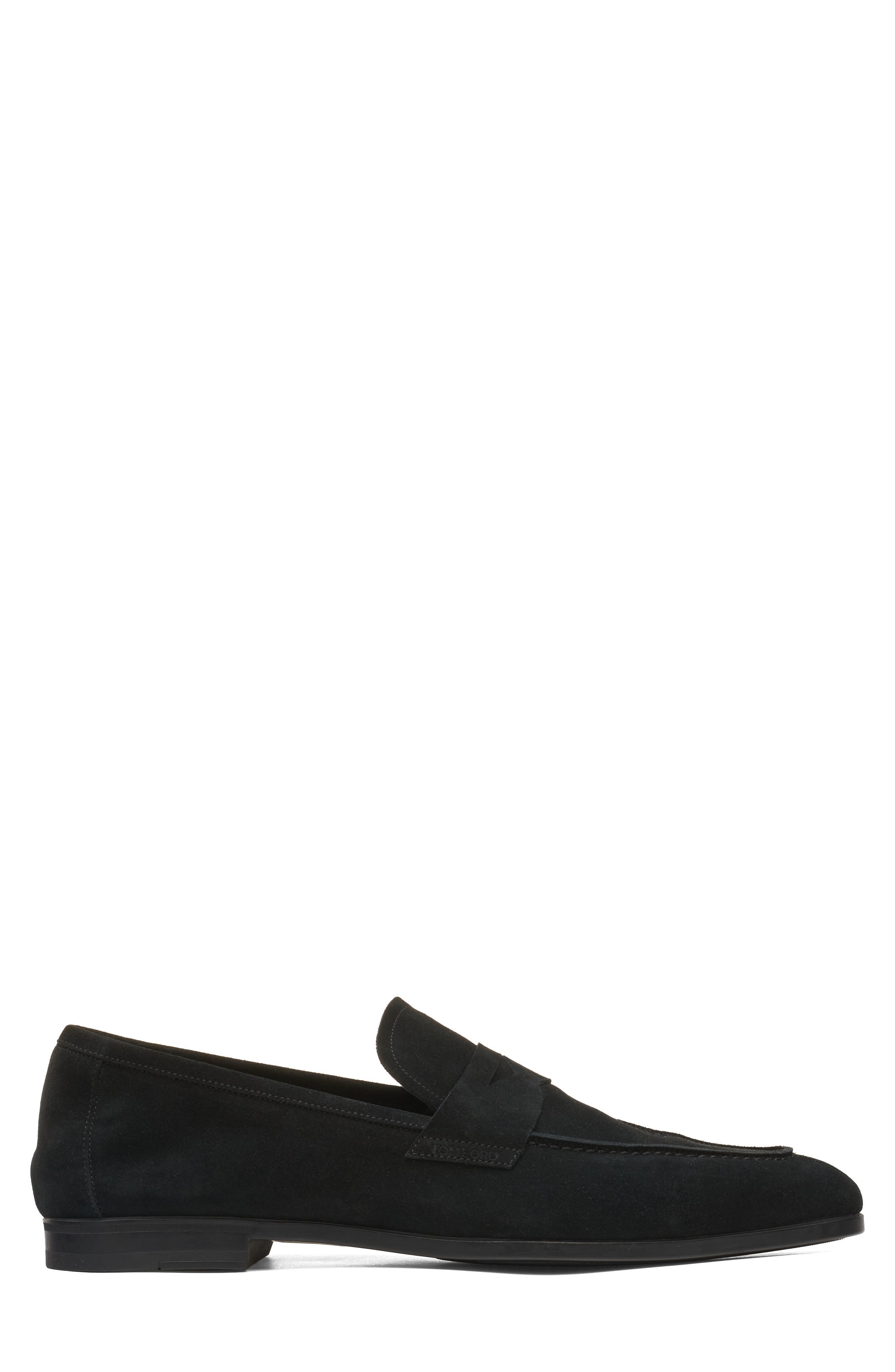 TOM FORD Sean Penny Loafer, Alternate, color, 1N001 Black