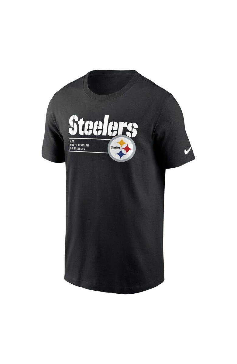 Nike Men's Nike Black Pittsburgh Steelers Division Essential T-Shirt, Alternate, color, 