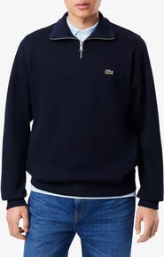 Lacoste Classic Fit Core Quarter Zip Pullover