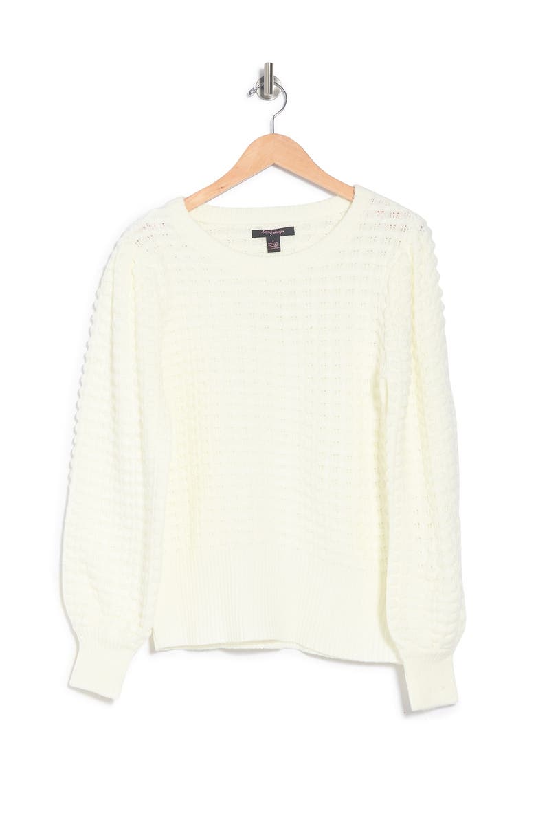Love By Design Italy Puff Texture Sweater, Alternate, color, 