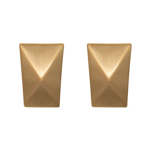 Black Suede Studio Kiki Earring In Gold